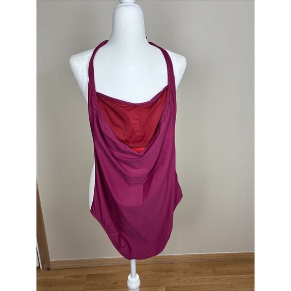 No Brand Ruched One Piece Swimsuit Women's No Size L? See Measurements (Q14) - Picture 2 of 8